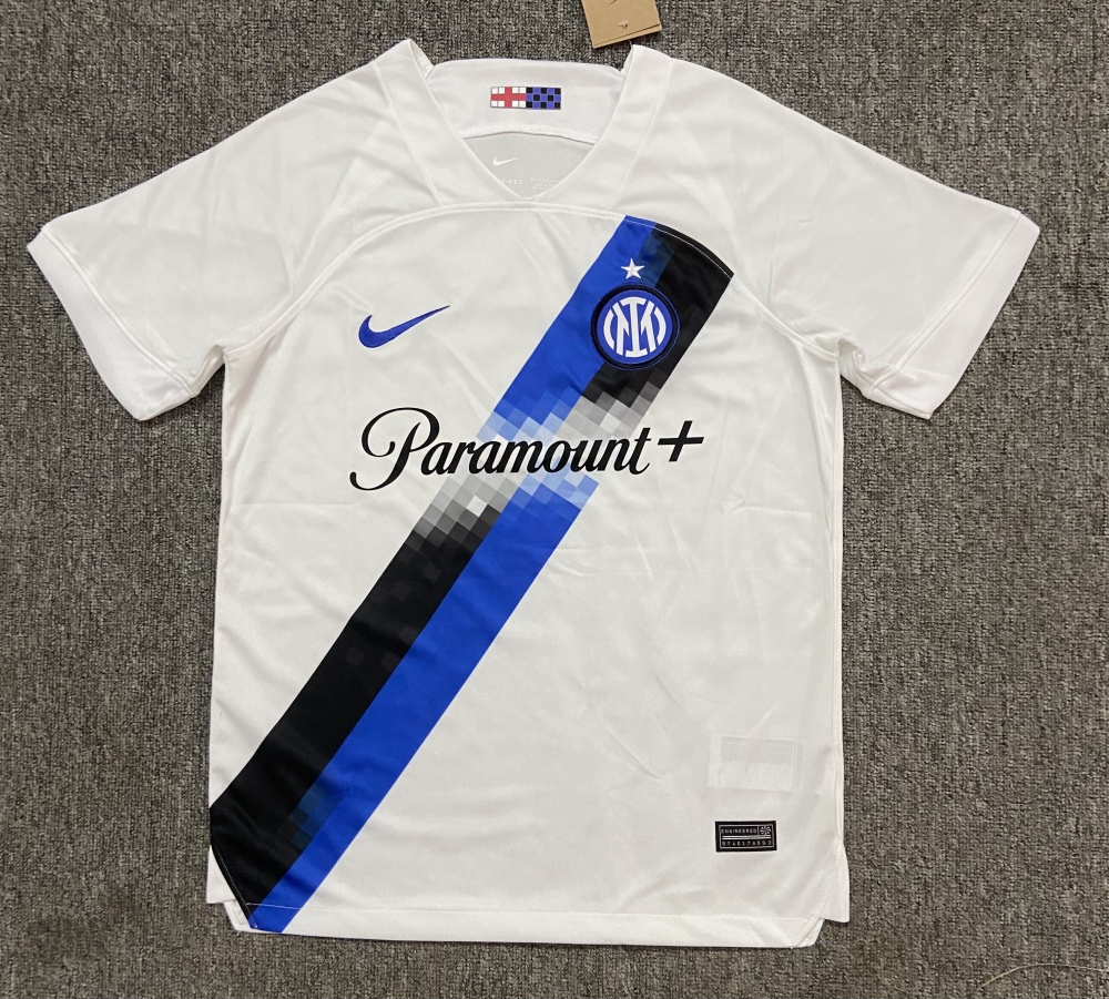 (S-3XL) 1:1 Copy Top Quality 2025/2026 Inter Milan away jersey with advertisement