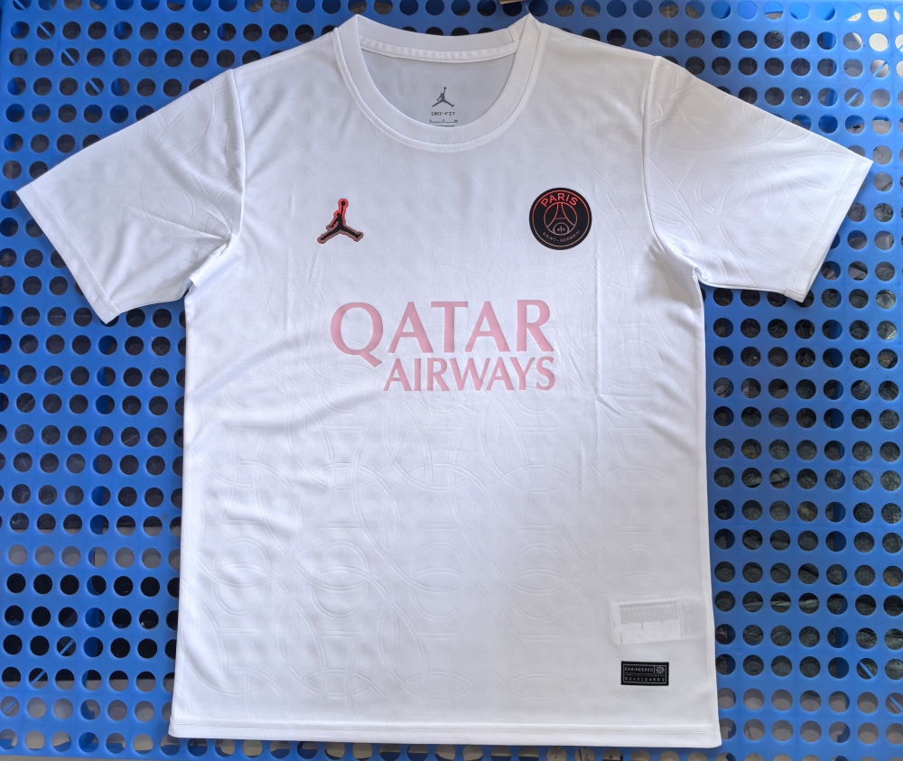 (S-3XL) 1:1 Copy Top Quality 2025/2026 Paris White T-shirt Special Edition