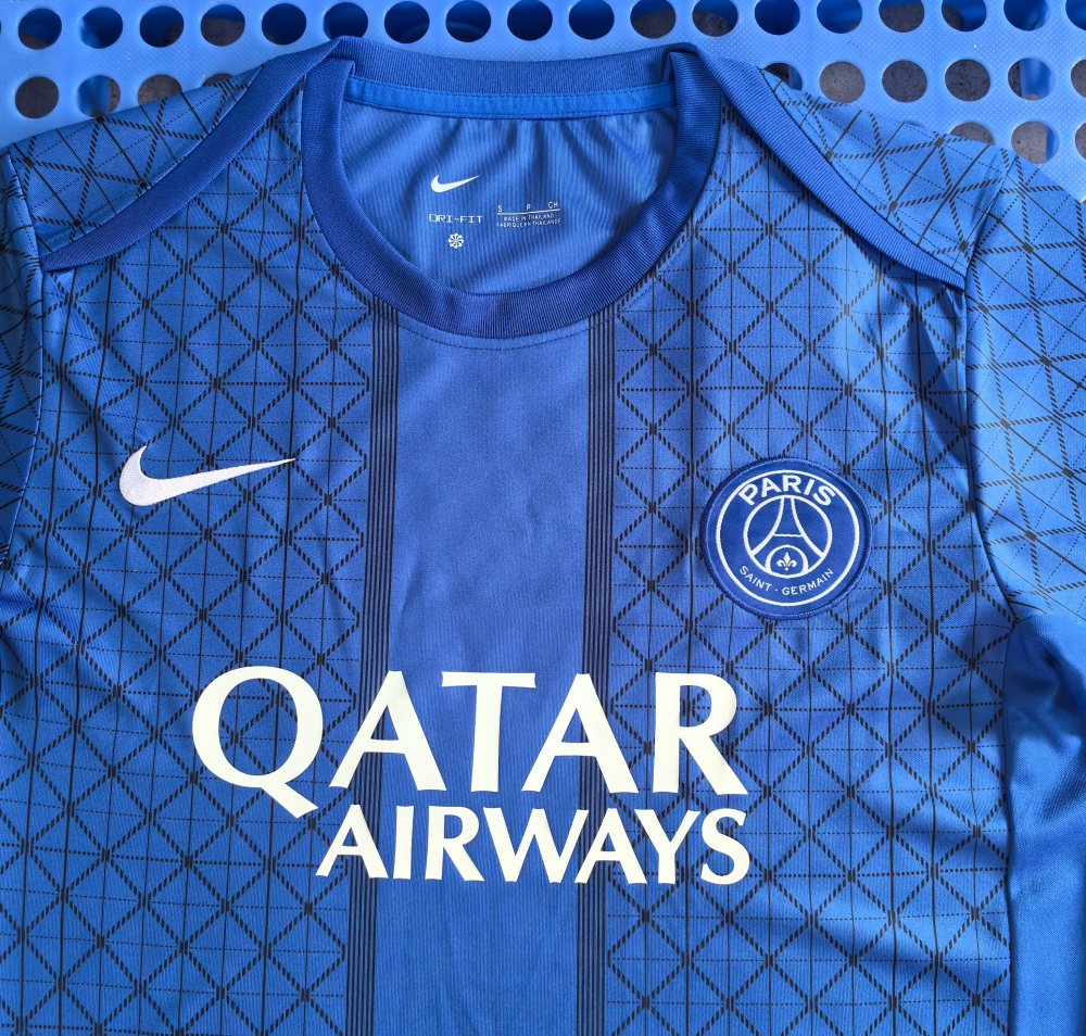 (S-3XL) 1:1 Copy Top Quality 2025/2026 Paris Cyan Blue Special Edition