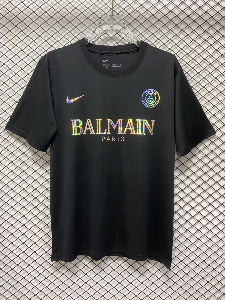 (S-3XL) 1:1 Copy Top Quality 2025/2026 Paris T-shirt with black gradient