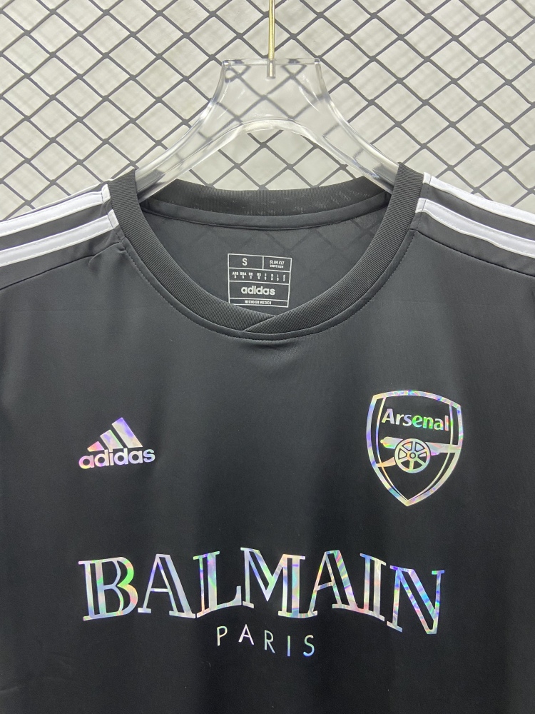 (S-3XL) 1:1 Copy Top Quality 2025/2026 Arsenal T-shirt, black