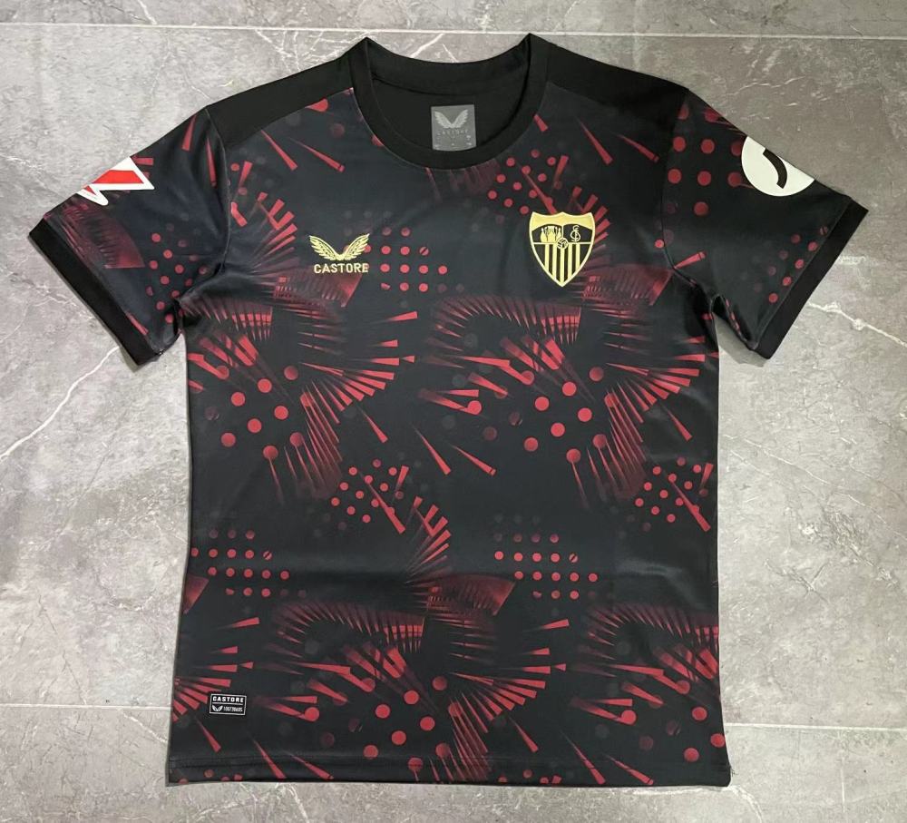 (S-3XL) 1:1 Copy Top Quality 2025/2026 24-25 Sevilla Second Away