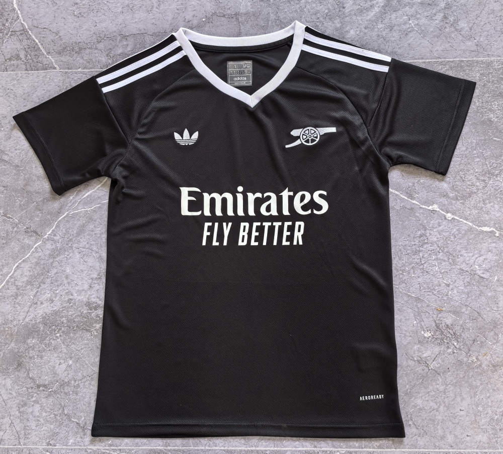 (S-3XL) 1:1 Copy Top Quality 2025/2026 Arsenal black goalkeeper