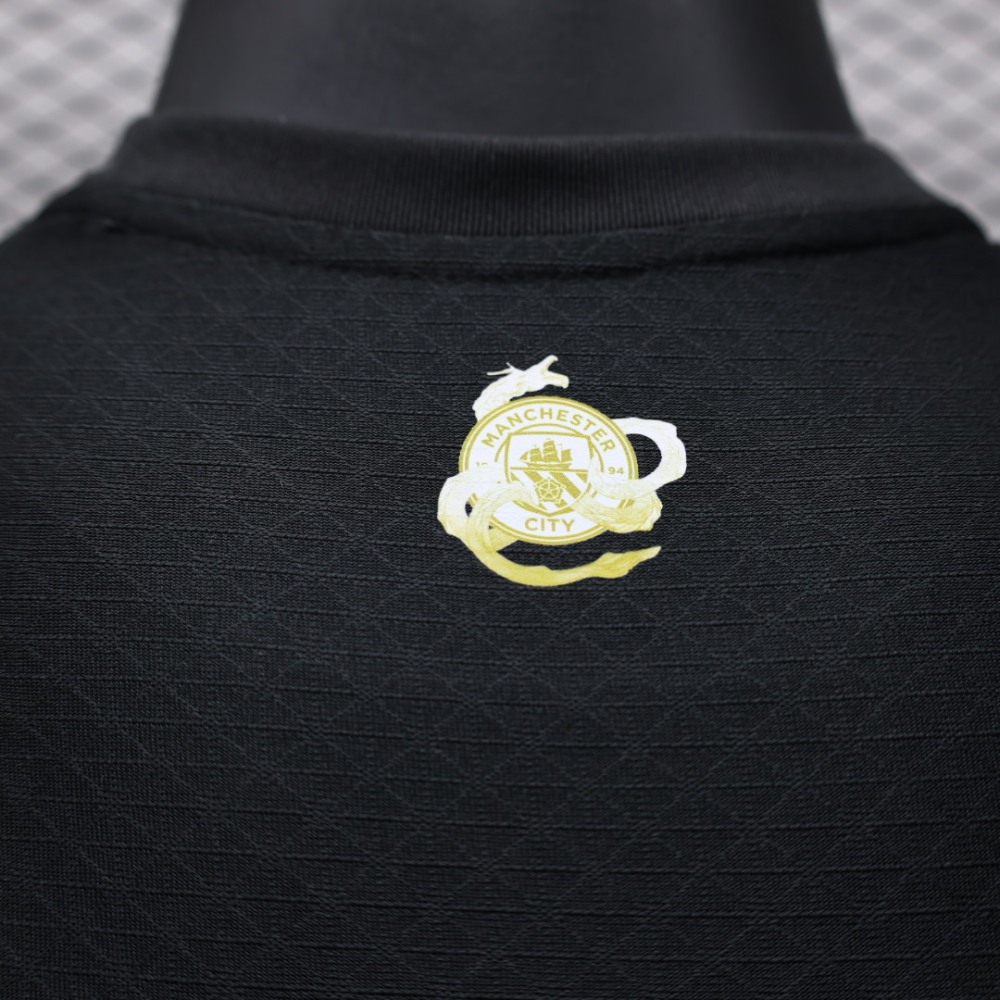 (S-3XL) 1:1 Copy Top Quality 2025/2026 Player: Manchester City Dragon Dark Edition
