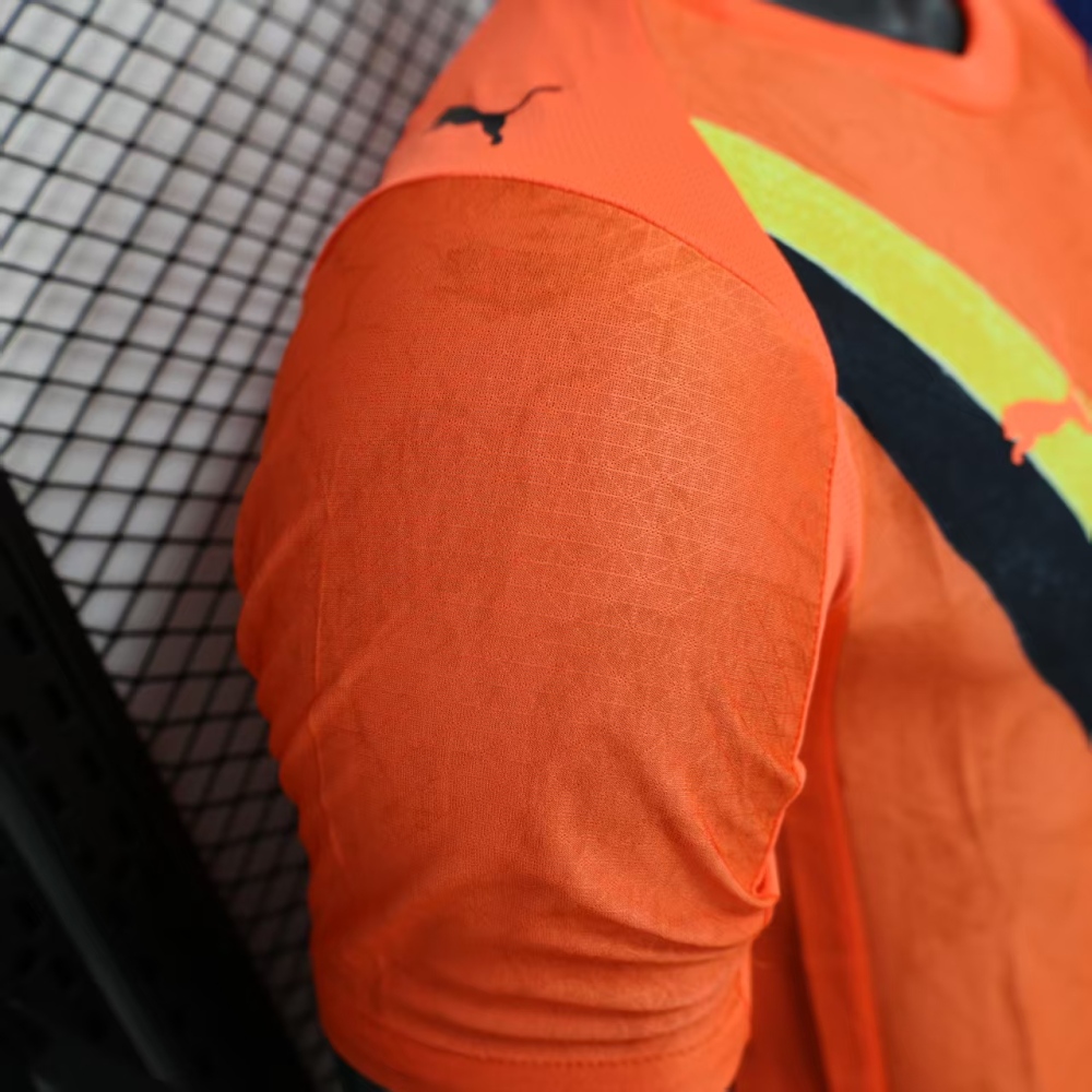 (S-3XL) 1:1 Copy Top Quality 2025/2026 Player: 25-26 Manchester City Orange