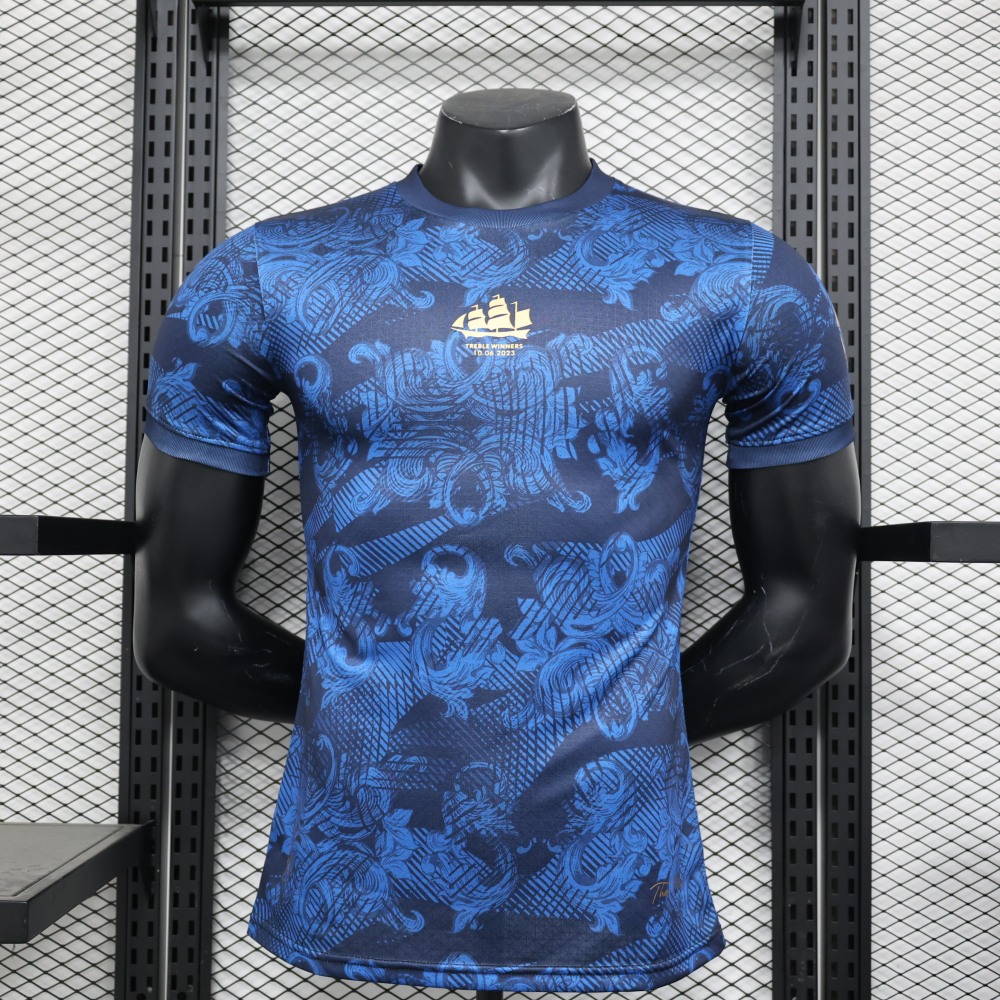 (S-3XL) 1:1 Copy Top Quality 2025/2026 Player: Manchester City Treble Edition