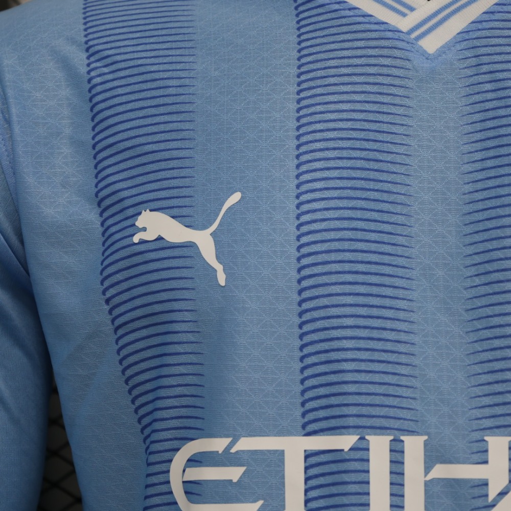 (S-3XL) 1:1 Copy Top Quality 2025/2026 Player: Manchester City home long-sleeved (kit)