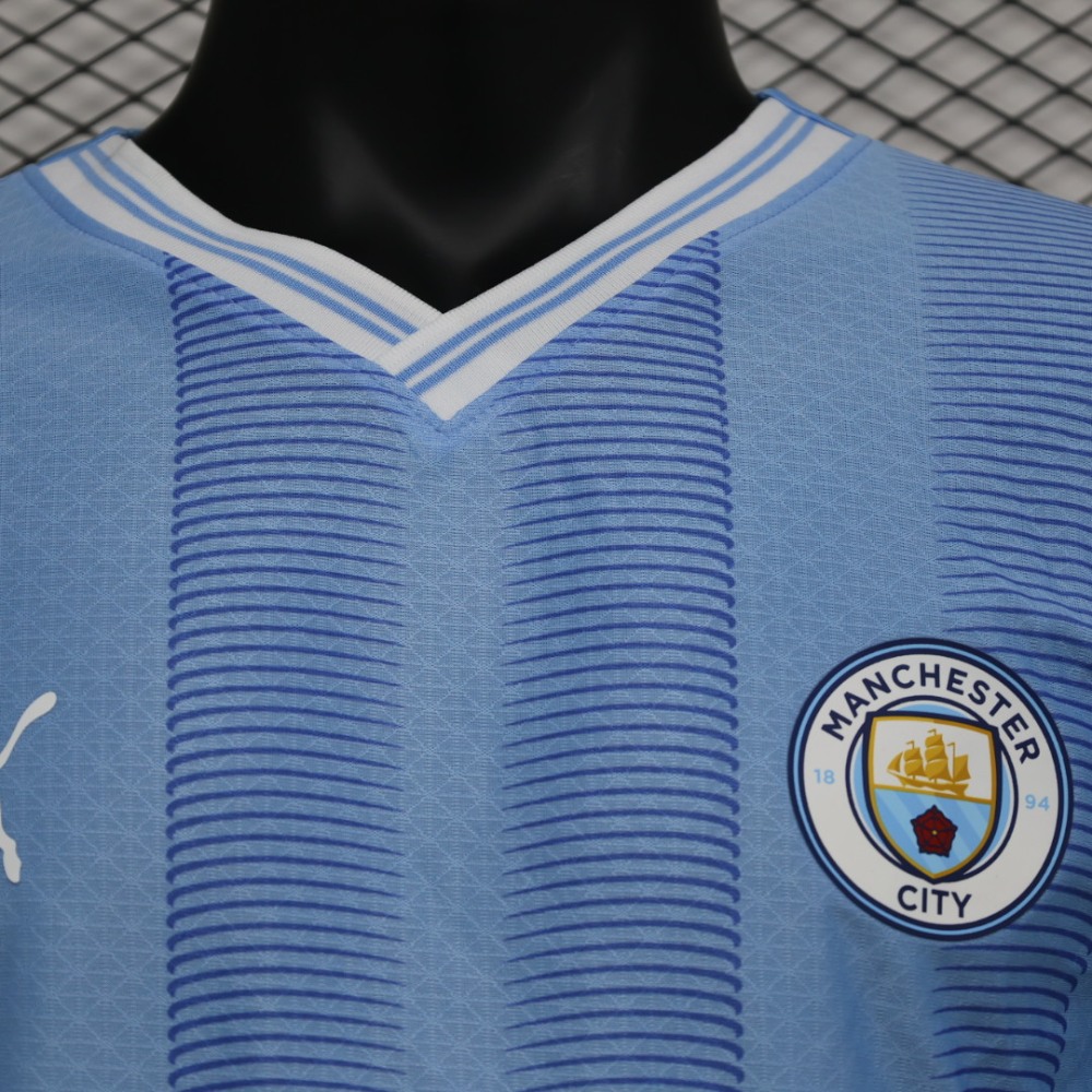 (S-3XL) 1:1 Copy Top Quality 2025/2026 Player: Manchester City home long-sleeved (kit)