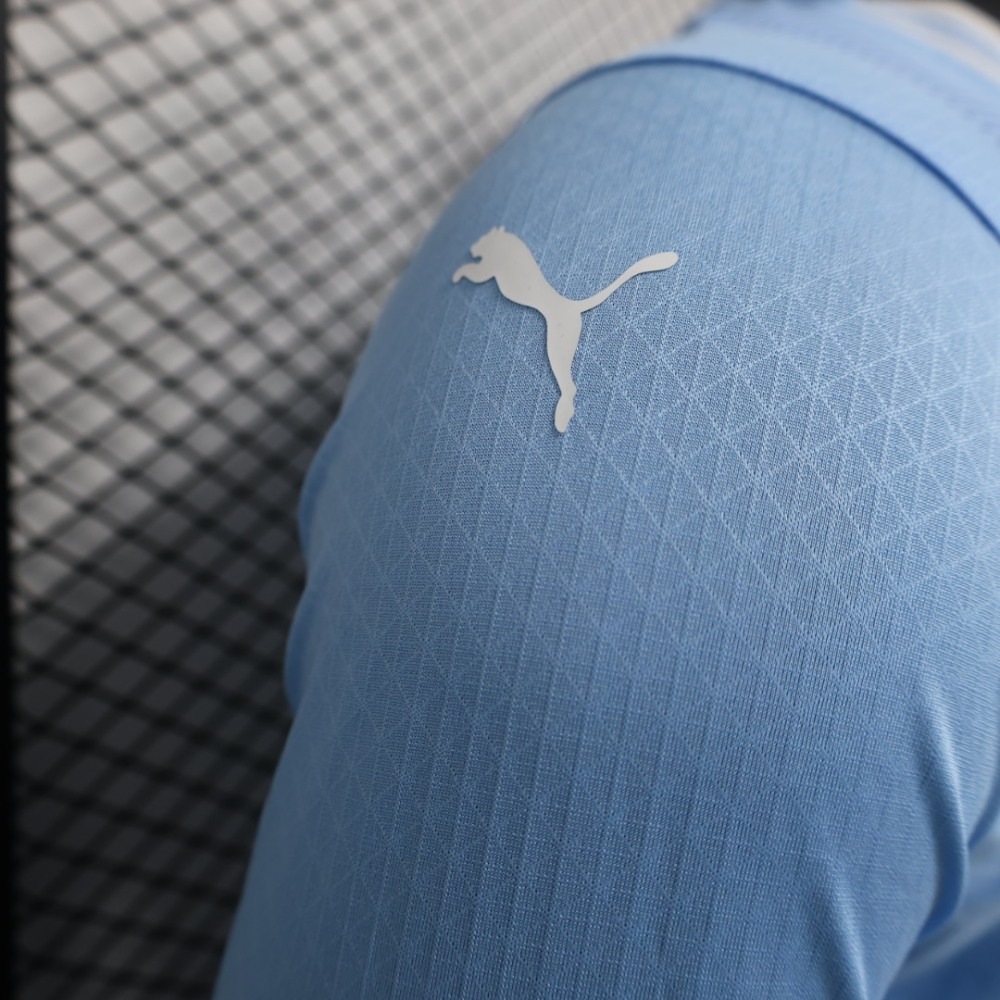 (S-3XL) 1:1 Copy Top Quality 2025/2026 Player: Manchester City home long-sleeved (kit)