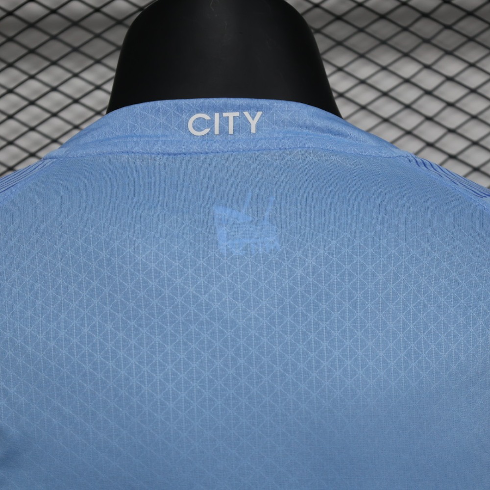 (S-3XL) 1:1 Copy Top Quality 2025/2026 Player: Manchester City home long-sleeved (kit)