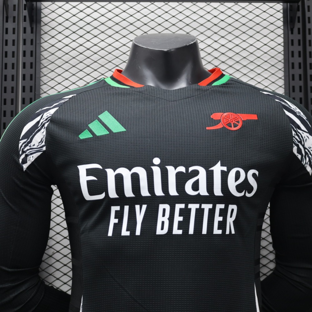 (S-3XL) 1:1 Copy Top Quality 2025/2026 Player: Arsenal away long-sleeved (kit)