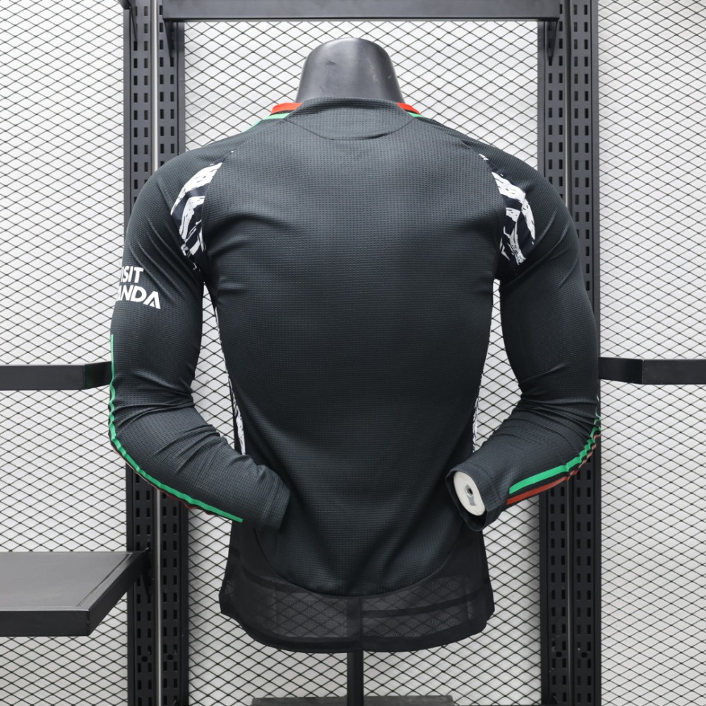 (S-3XL) 1:1 Copy Top Quality 2025/2026 Player: Arsenal away long-sleeved (kit)