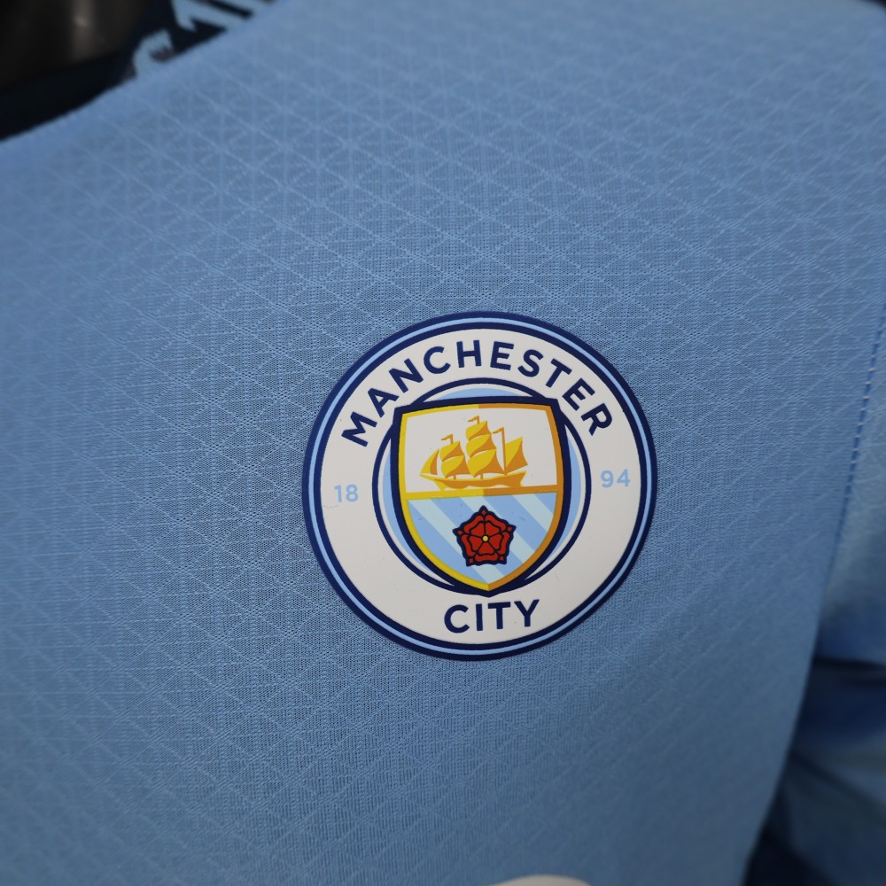 (S-3XL) 1:1 Copy Top Quality 2025/2026 Player: Manchester City home long-sleeved (kit)