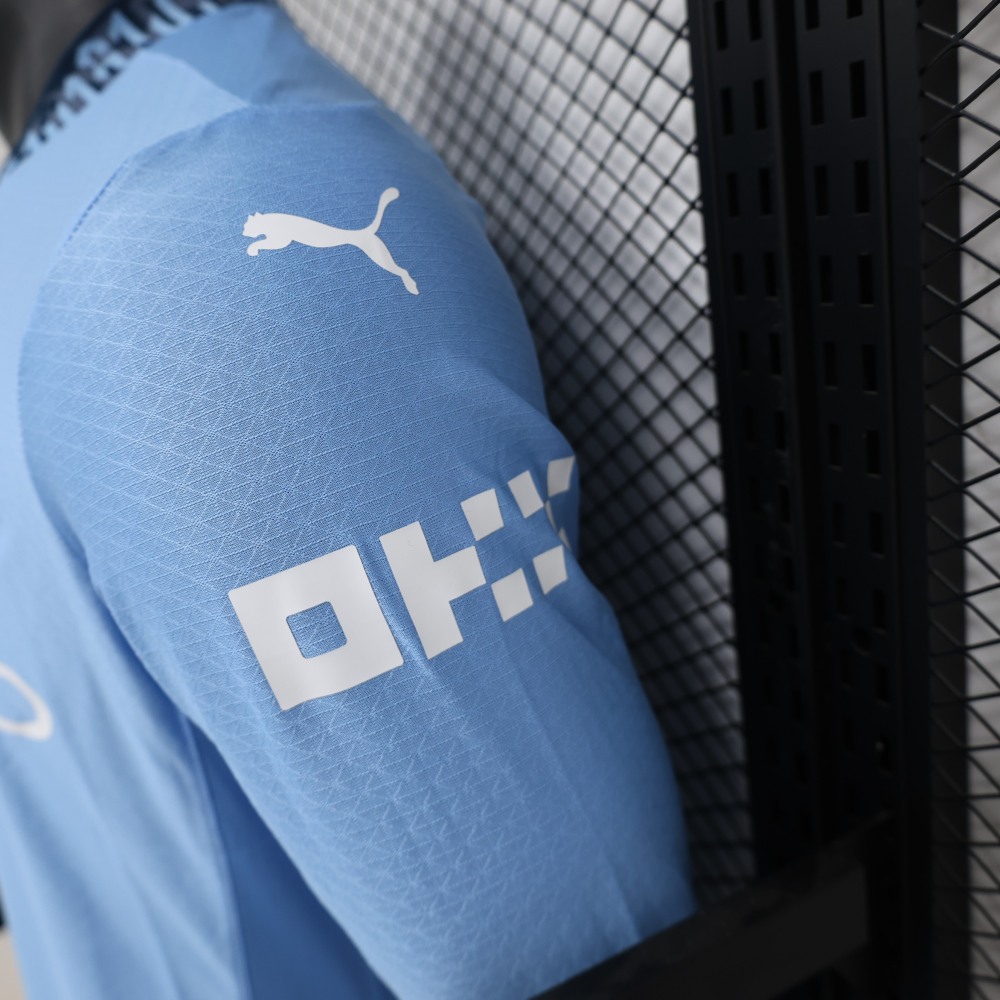 (S-3XL) 1:1 Copy Top Quality 2025/2026 Player: Manchester City home long-sleeved (kit)
