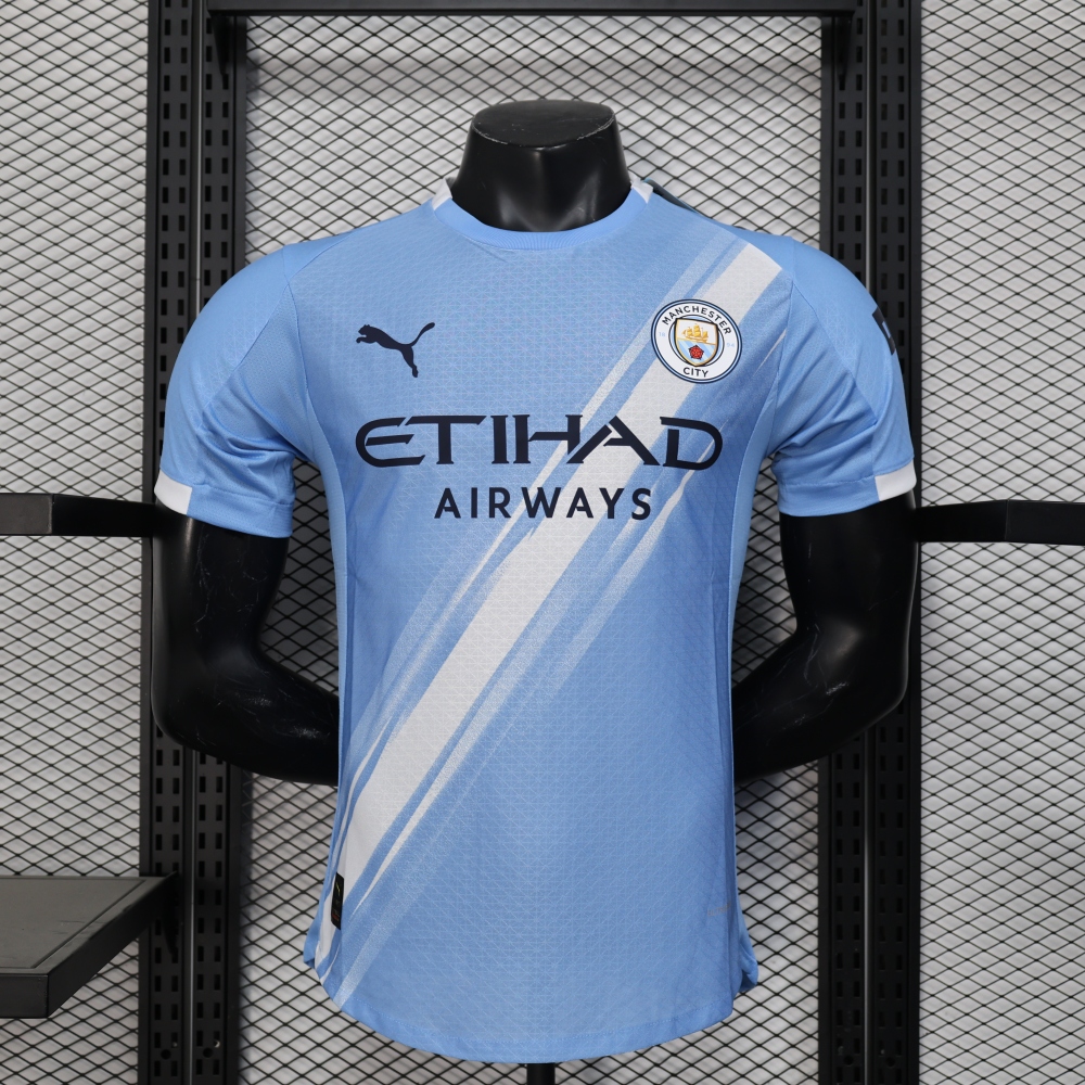 (S-3XL) 1:1 Copy Top Quality 2025/2026 Player:, 25-26 Manchester City home