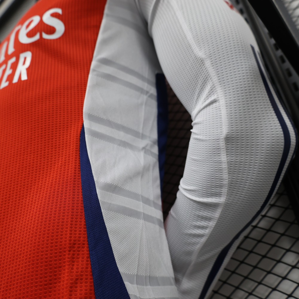 (S-3XL) 1:1 Copy Top Quality 2025/2026 Player: Arsenal Home Long-sleeved Jersey
