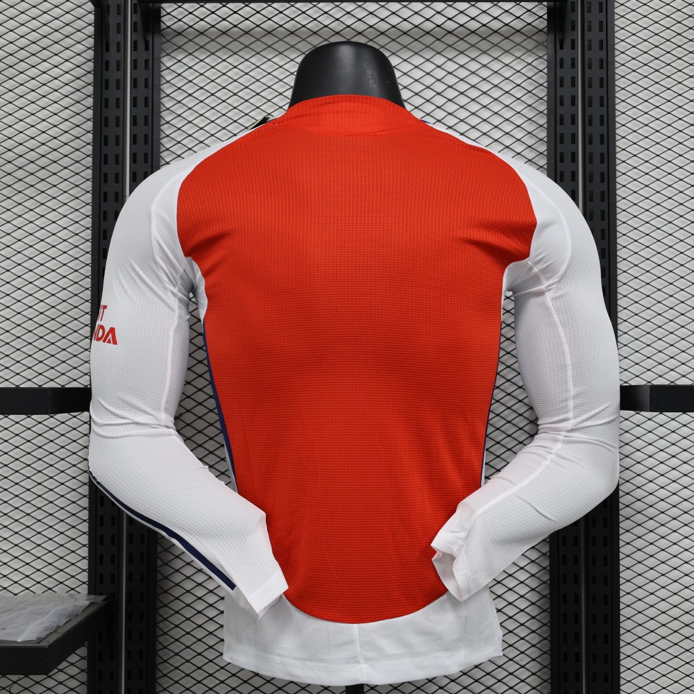 (S-3XL) 1:1 Copy Top Quality 2025/2026 Player: Arsenal Home Long-sleeved Jersey