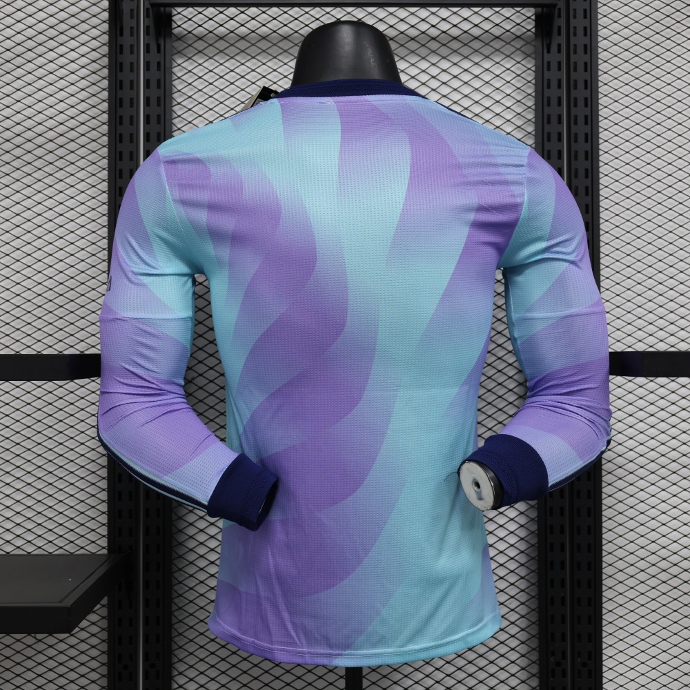 (S-3XL) 1:1 Copy Top Quality 2025/2026 Player: Arsenal Away Alternate Long-sleeved Jersey