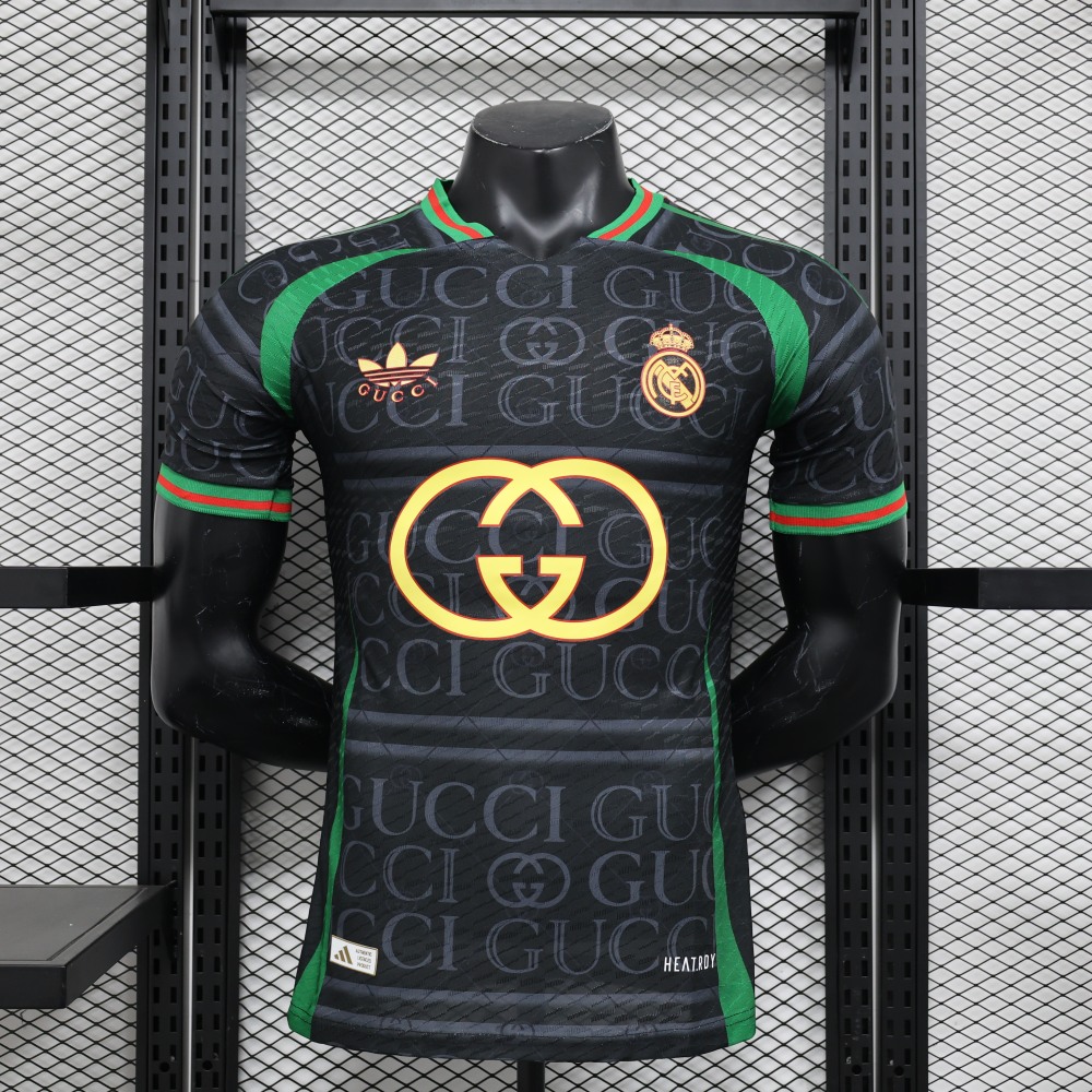 (S-3XL) 1:1 Copy Top Quality 2025/2026 Player: Gucci Real Madrid