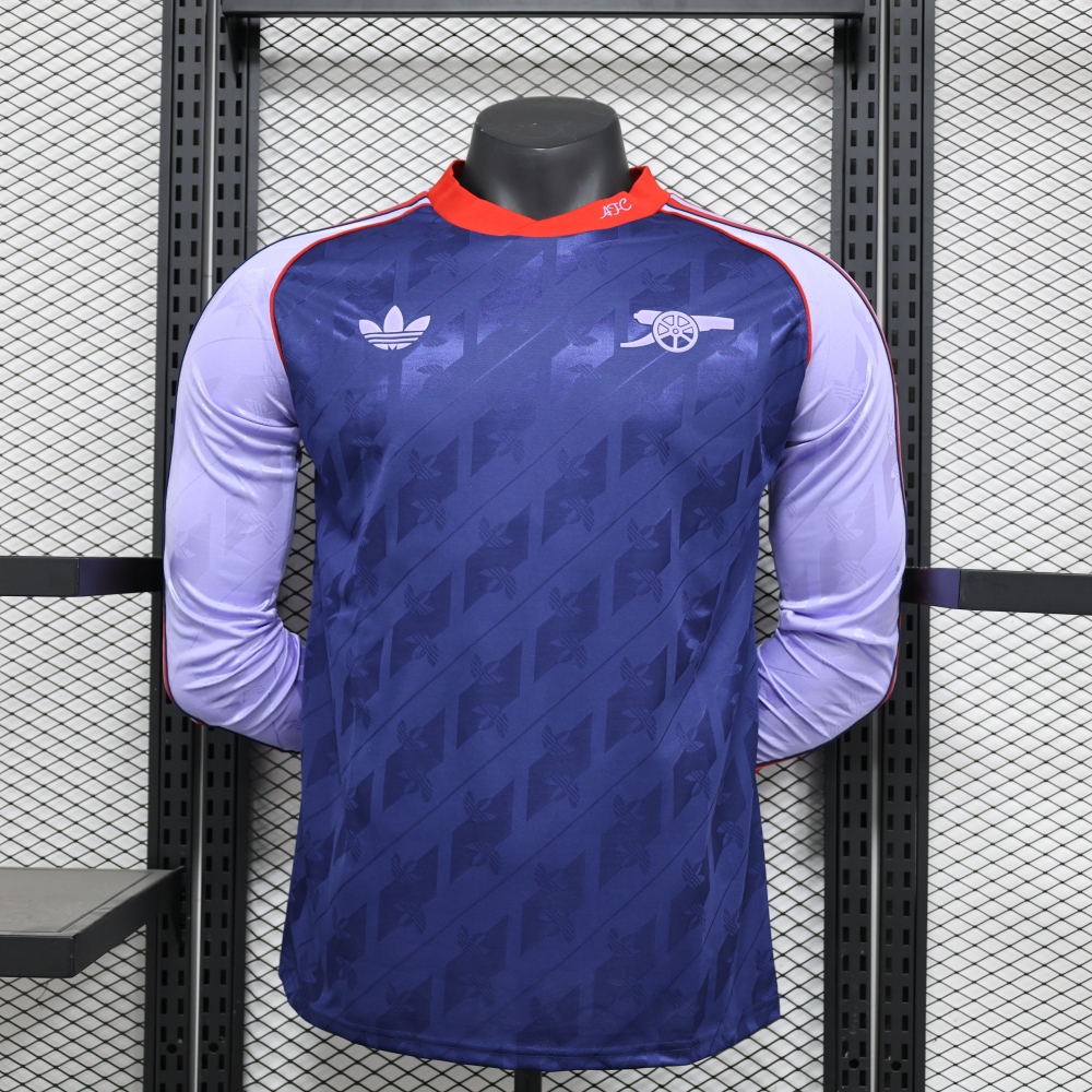 (S-3XL) 1:1 Copy Top Quality 2025/2026 Vintage Arsenal Long-sleeved Shirt
