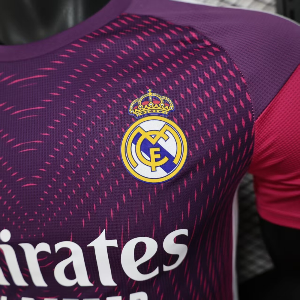 (S-3XL) 1:1 Copy Top Quality 2025/2026 Player: Real Madrid Purple