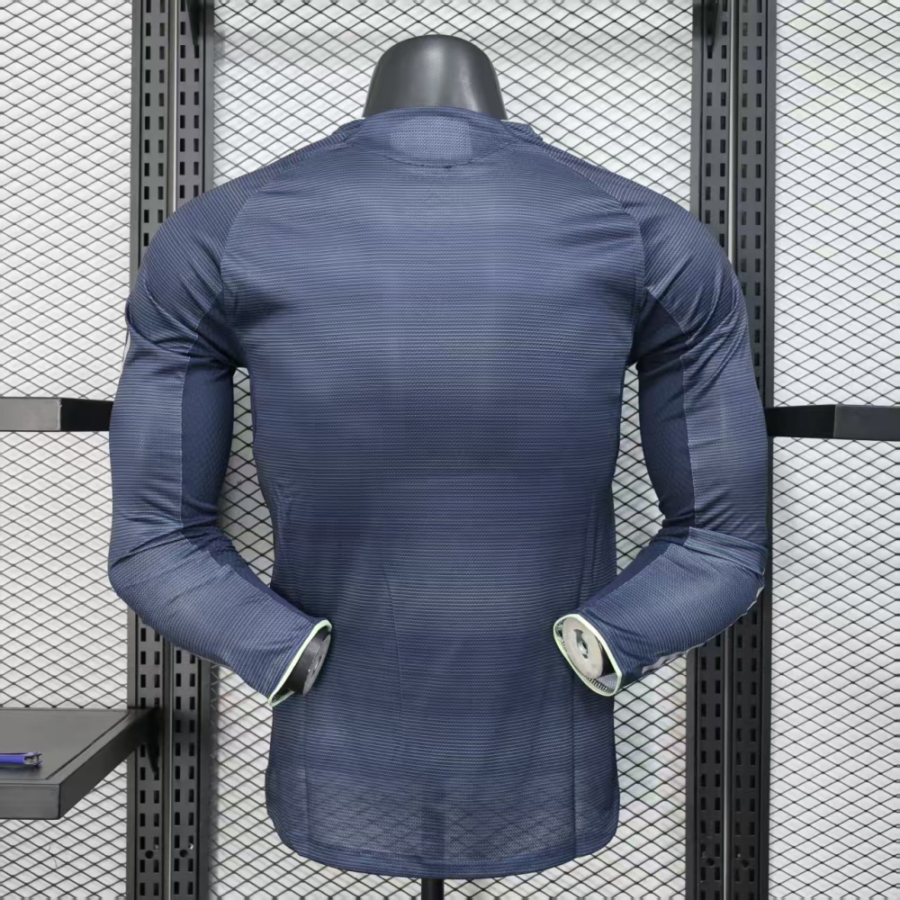 (S-3XL) 1:1 Copy Top Quality 2025/2026 Player: Real Madrid Away Long-sleeved Jersey