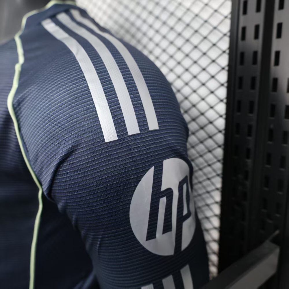 (S-3XL) 1:1 Copy Top Quality 2025/2026 Player: Real Madrid Away Long-sleeved Jersey