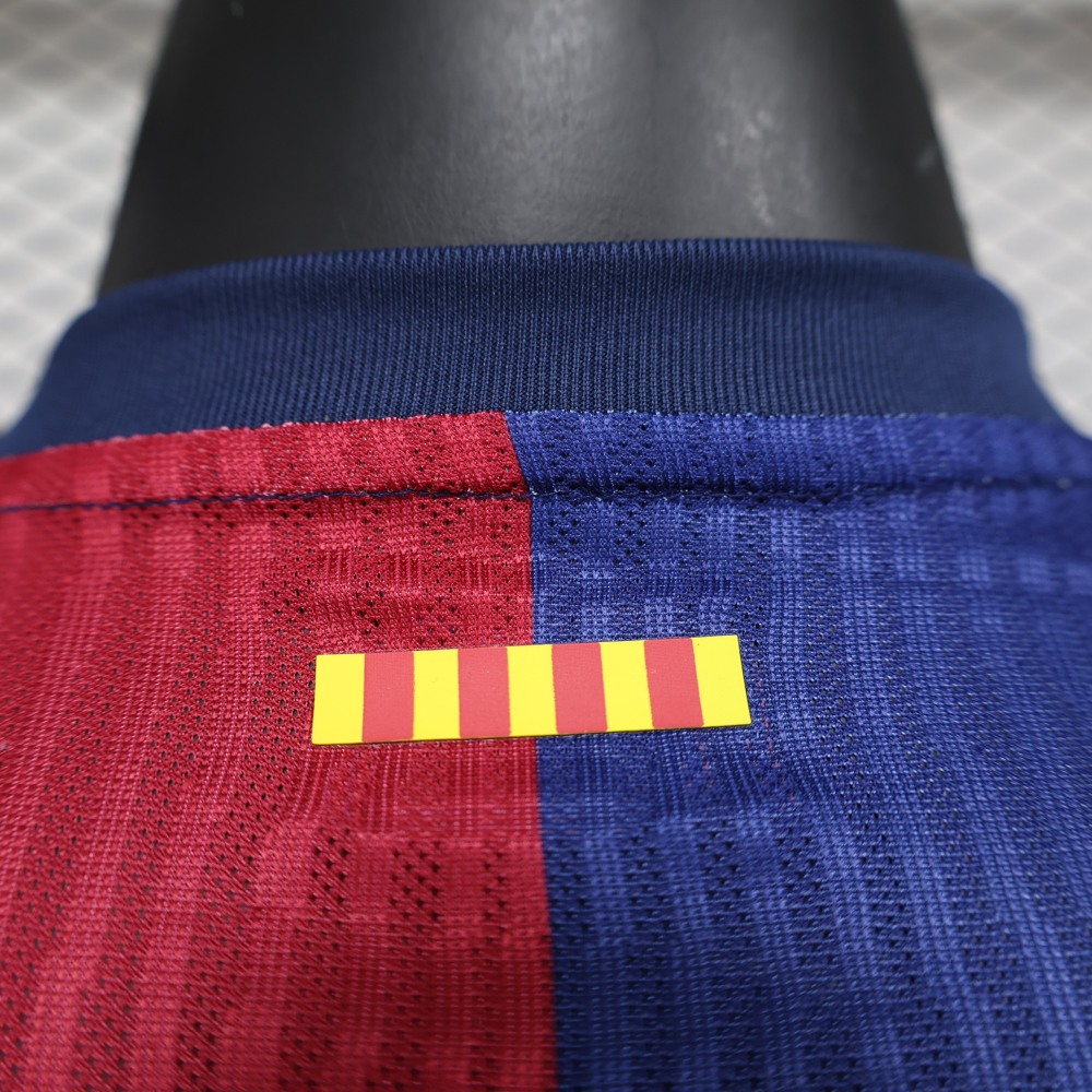 (S-3XL) 1:1 Copy Top Quality 2025/2026 Player: Barcelona Home Long Sleeve