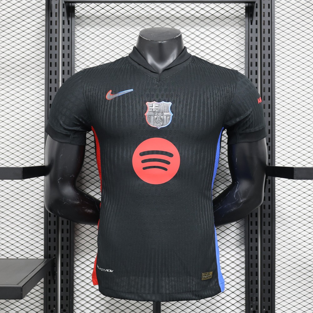 (S-3XL) 1:1 Copy Top Quality 2025/2026 Player: Barcelona Away Black