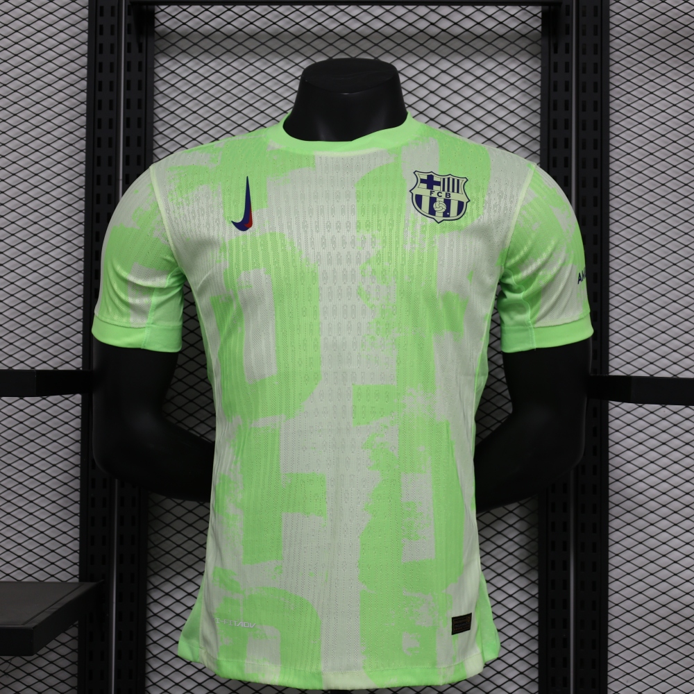 (S-3XL) 1:1 Copy Top Quality 2025/2026 Player: Barcelona Second Away Blank Edition