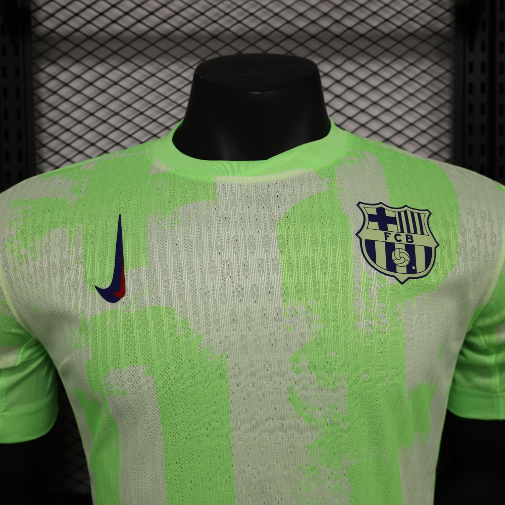 (S-3XL) 1:1 Copy Top Quality 2025/2026 Player: Barcelona Second Away Blank Edition