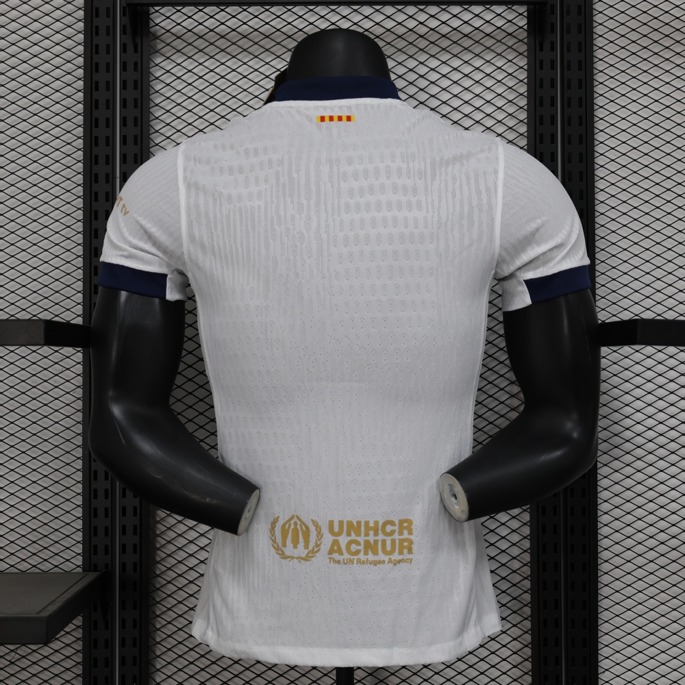 (S-3XL) 1:1 Copy Top Quality 2025/2026 Player: New Barcelona White