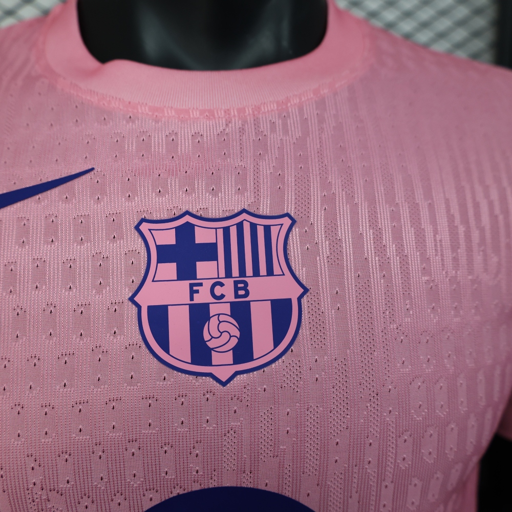 (S-3XL) 1:1 Copy Top Quality 2025/2026 Player: 25-26 Barcelona Pink