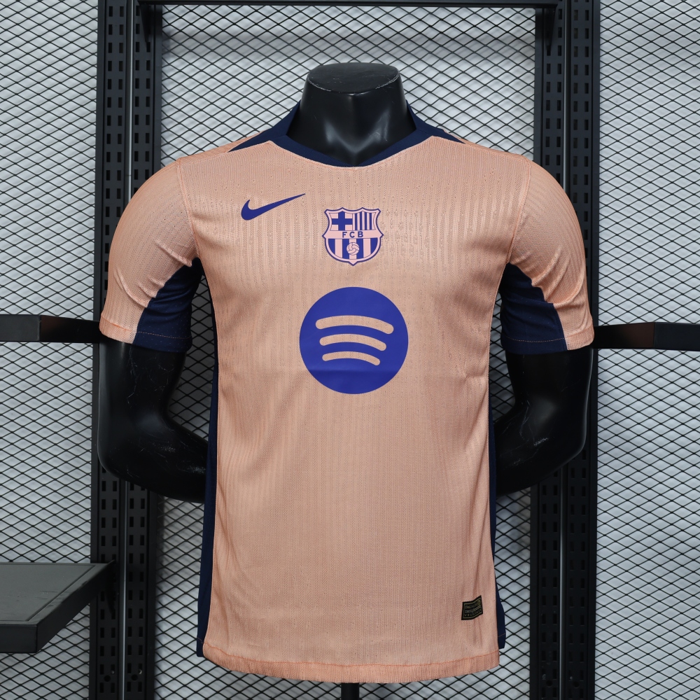 (S-3XL) 1:1 Copy Top Quality 2025/2026 Player: Barcelona Pink