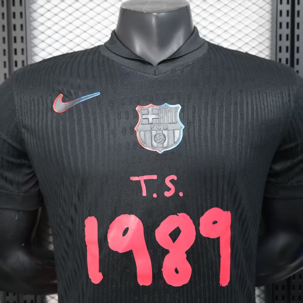 (S-3XL) 1:1 Copy Top Quality 2025/2026 Player: Barcelona Away with Advertisement