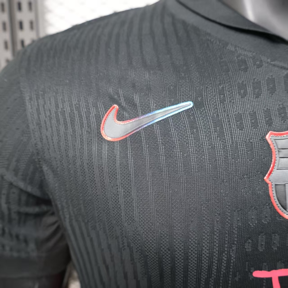 (S-3XL) 1:1 Copy Top Quality 2025/2026 Player: Barcelona Away with Advertisement