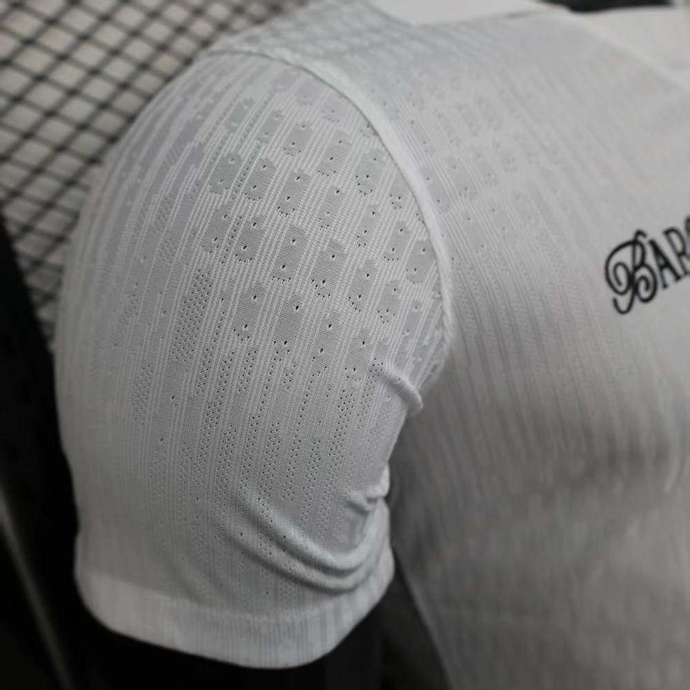 (S-3XL) 1:1 Copy Top Quality 2025/2026 Player: Barcelona Special Edition White