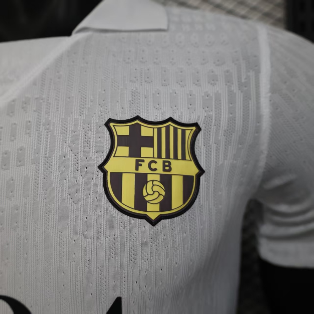 (S-3XL) 1:1 Copy Top Quality 2025/2026 Player: Barcelona Special Edition White