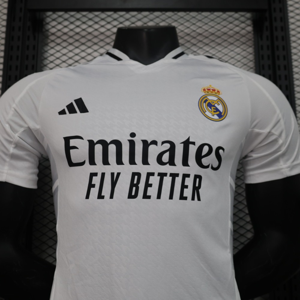 (S-3XL) 1:1 Copy Top Quality 2025/2026 Player: New 24-25 Real Madrid home kit