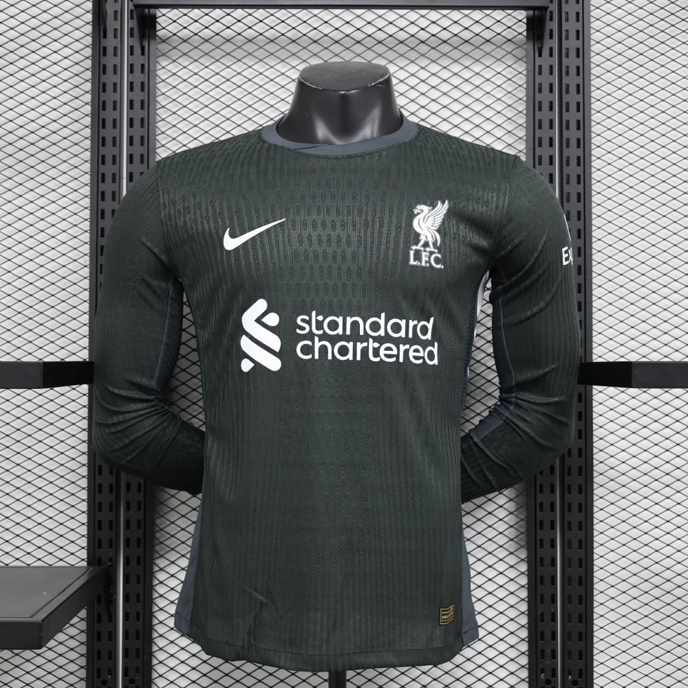 (S-3XL) 1:1 Copy Top Quality 2025/2026  Player: Liverpool Black Long-sleeve