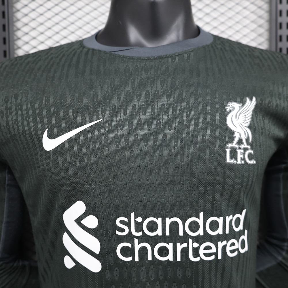(S-3XL) 1:1 Copy Top Quality 2025/2026  Player: Liverpool Black Long-sleeve