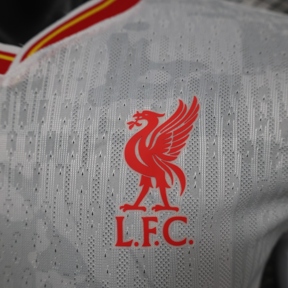 (S-3XL) 1:1 Copy Top Quality 2025/2026 Player: Liverpool Second Away Long-sleeve