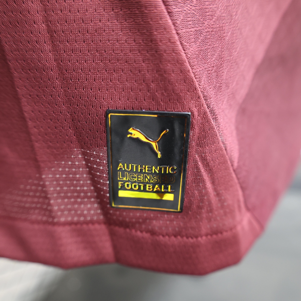 (S-3XL) 1:1 Copy Top Quality 2025/2026 Player: Manchester City maroon long-sleeved