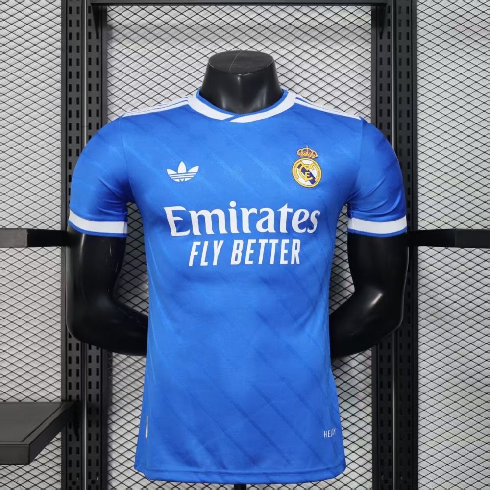 (S-3XL) 1:1 Copy Top Quality 2025/2026 Player: 25-26 Real Madrid second away kit