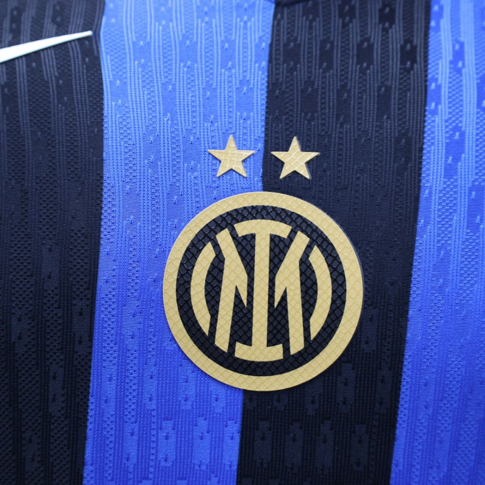 (S-3XL) 1:1 Copy Top Quality 2025/2026 Player: Inter Milan home long-sleeved jersey