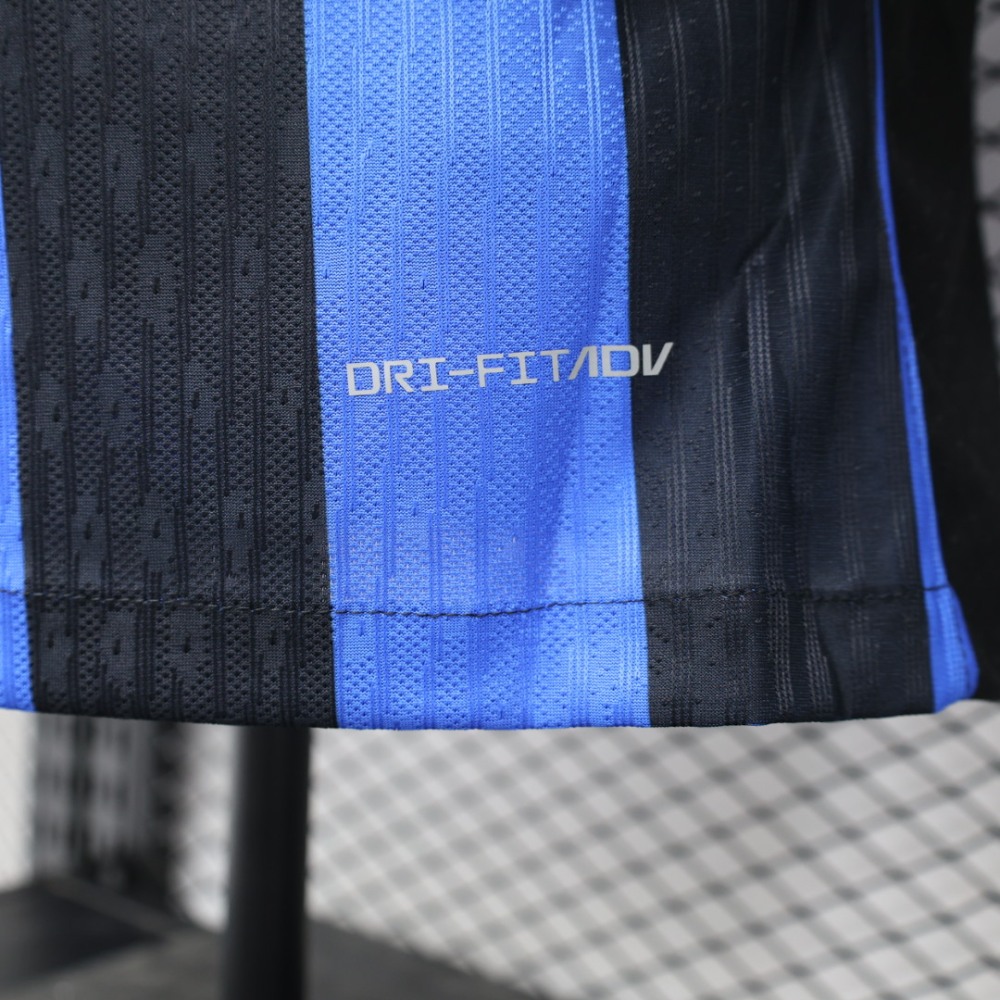 (S-3XL) 1:1 Copy Top Quality 2025/2026 Player: Inter Milan home long-sleeved jersey