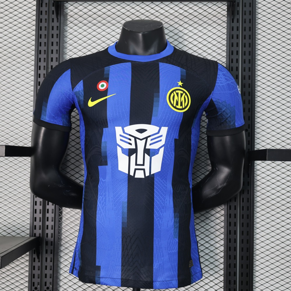 (S-3XL) 1:1 Copy Top Quality 2025/2026 Player: Inter Milan home Transformers edition