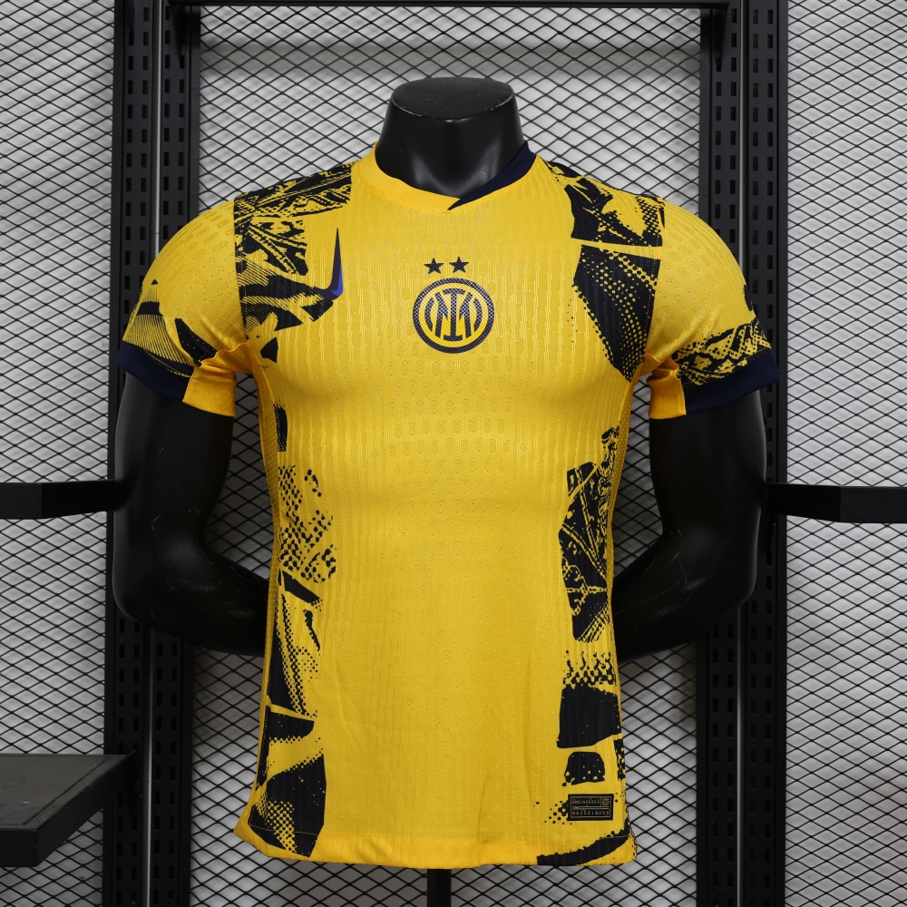 (S-3XL) 1:1 Copy Top Quality 2025/2026 Player: Inter Milan yellow (jersey)