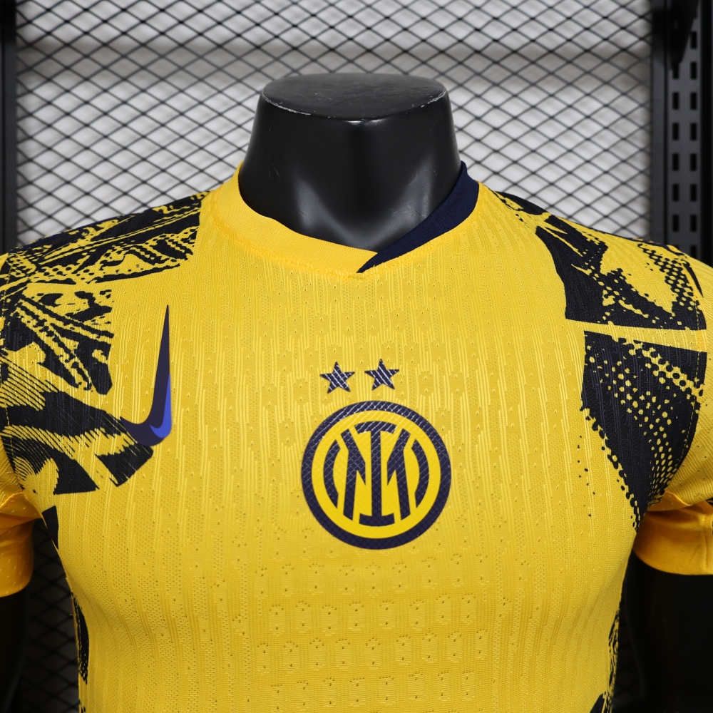 (S-3XL) 1:1 Copy Top Quality 2025/2026 Player: Inter Milan yellow (jersey)