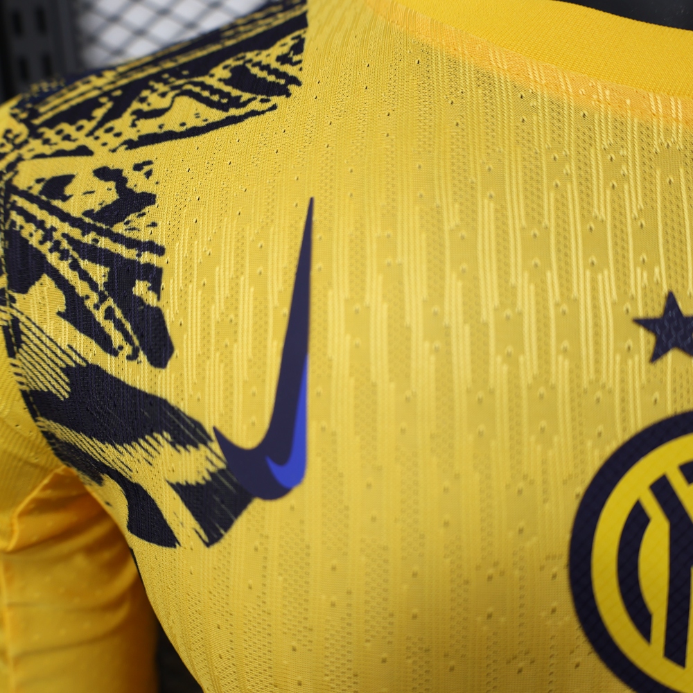 (S-3XL) 1:1 Copy Top Quality 2025/2026 Player: Long-sleeved Inter Milan third away jersey